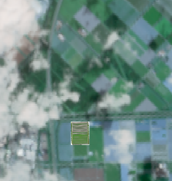 EnMAP satellite context with the Lelystad UAV potato experiment highlighted